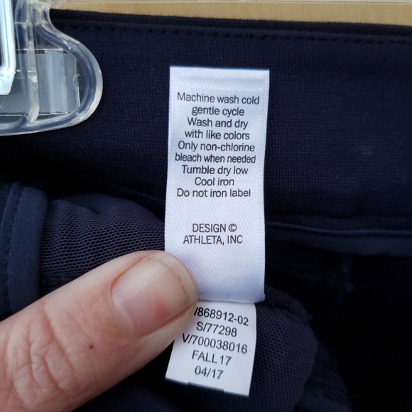 ATHLETA Ponte Moto Pants Navy Blue - Size 0 - Picture 13 of 15